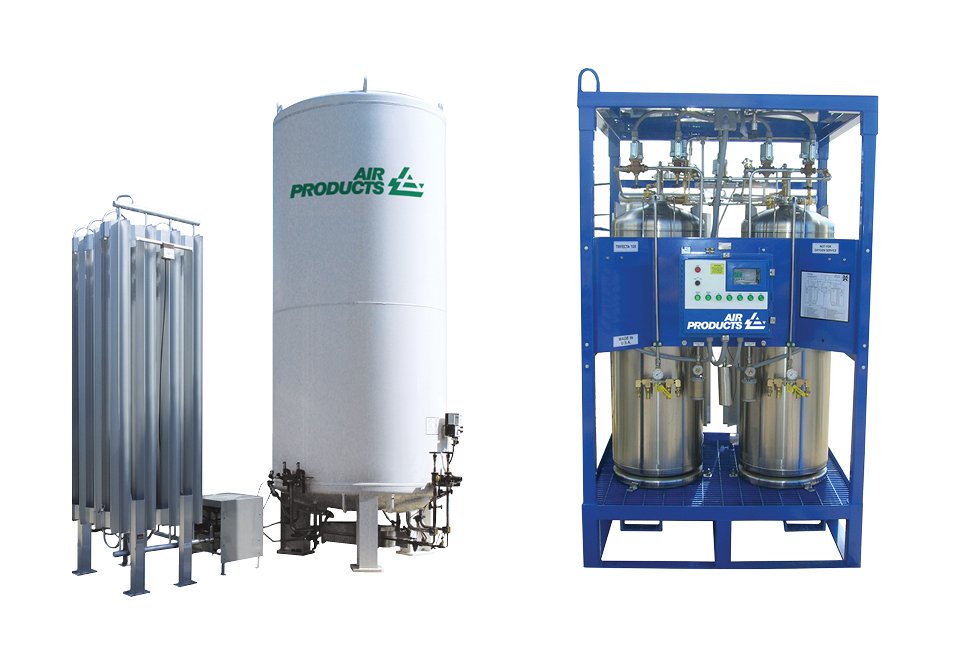 Standard-pressure bulk tank with Air Products Smart Trifecta technology